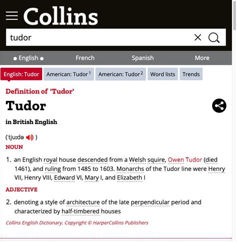 tudor definition|tudor meaning in english.